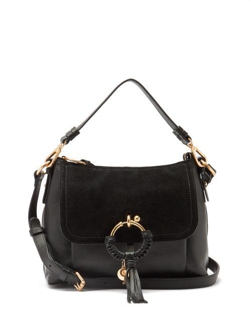 Ladies Bags See By Chlo - Joan Small Leather Shoulder Bag - Womens - Black