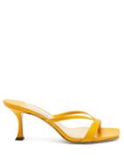 Matchesfashion.com Jimmy Choo - Maelie 70 Leather Sandals - Womens - Yellow