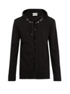 Helmut Lang Stud-embellished Hooded Sweatshirt