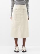Joseph - Blomfield Patch-pocket Leather Skirt - Womens - Beige