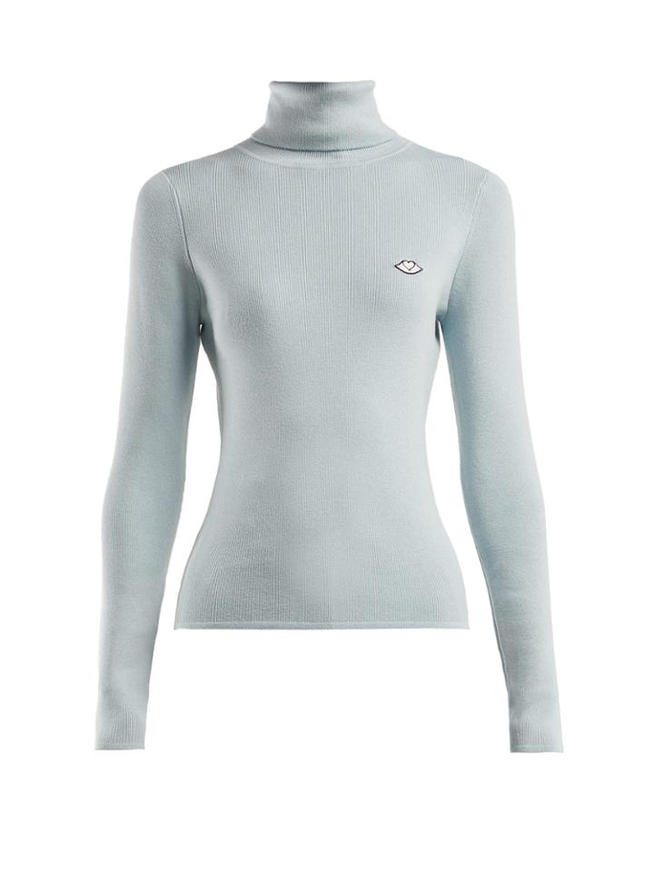 See By Chloé Bisou Roll-neck Cotton-blend Sweater
