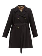 Matchesfashion.com Dolce & Gabbana - Double Breasted Belted Coat - Womens - Black