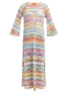 Matchesfashion.com Missoni Mare - Crochet Knit Lace Up Cover Up - Womens - Multi