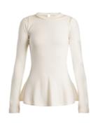 Oscar De La Renta Mesh-insert Wool Sweater