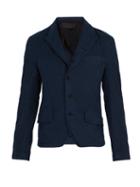 Matchesfashion.com Haider Ackermann - Single Breasted Cotton Blazer - Mens - Blue