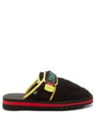 Suicoke - X The Elder Statesman Zavo Cashmere Slides - Womens - Black Multi