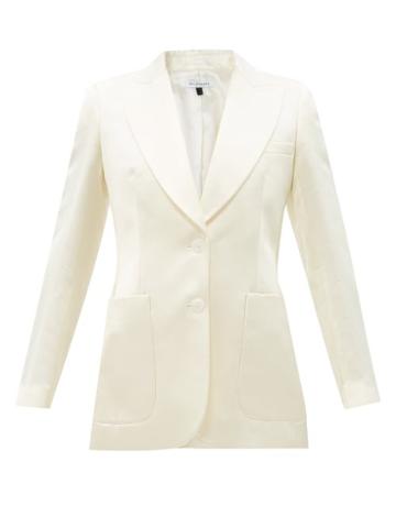 Bella Freud - St. James Satin Jacket - Womens - Ivory