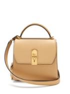 Matchesfashion.com Salvatore Ferragamo - Boxyz Grained-leather Cross-body Bag - Womens - Beige