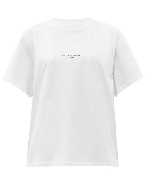 Matchesfashion.com Stella Mccartney - Logo-print Organic-cotton T-shirt - Womens - White