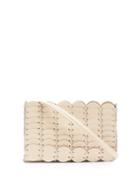 Matchesfashion.com Paco Rabanne - Pacoio Leather-chainmail Cross-body Bag - Womens - Beige
