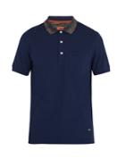 Missoni Striped-collar Cotton Polo Shirt