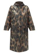 Matchesfashion.com Ganni - Leopard-print Pvc Raincoat - Womens - Leopard