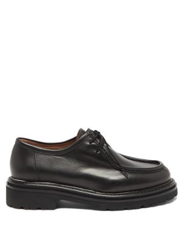 Legres - Lace-up Leather Derby Shoes - Womens - Black