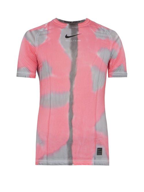 Matchesfashion.com 1017 Alyx 9sm - X Nike Camouflage Performance T Shirt - Mens - Pink