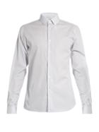 Valentino Double-cuff Striped-cotton Shirt