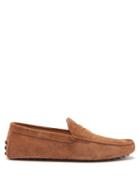 Tod's - Gommini Suede Loafers - Mens - Brown
