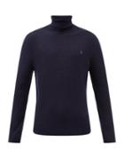 Polo Ralph Lauren - Logo-embroidered Roll-neck Wool Sweater - Mens - Navy