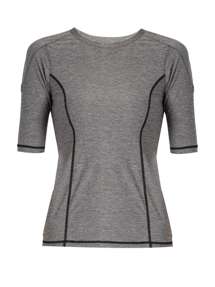 The Upside Lolana Panelled-seam Performance T-shirt