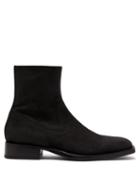 Matchesfashion.com Ann Demeulemeester - Suede Ankle Boots - Mens - Black
