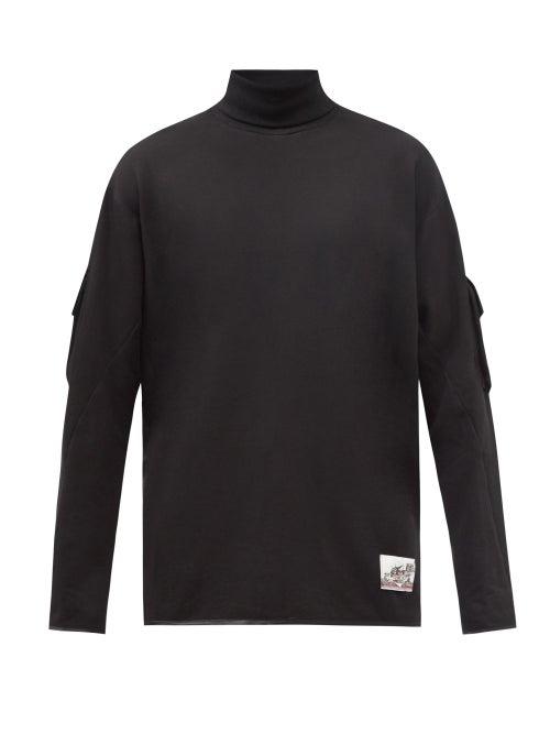 Boramy Viguier - Army High-neck Cotton-jersey T-shirt - Mens - Black