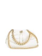 Rosantica - Mania Small Chain-embellished Cross-body Bag - Womens - White Gold