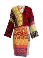 Matty Bovan Patchwork V-neck Mini Dress