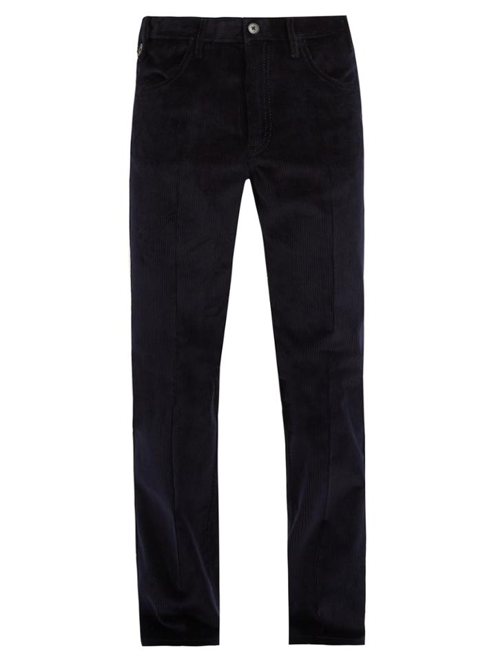 Prada Wide-leg Cotton-corduroy Trousers