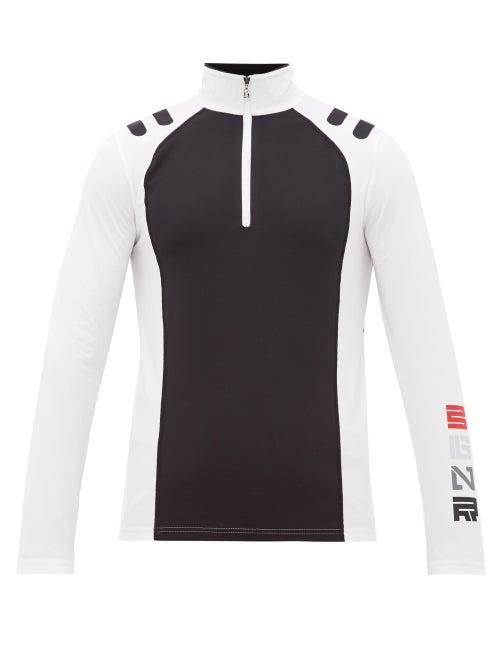 Matchesfashion.com Bogner - Jaxx Logo Print Half Zip Top - Mens - White