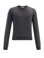 Matchesfashion.com The Row - Benji Crew-neck Cashmere Sweater - Mens - Dark Grey