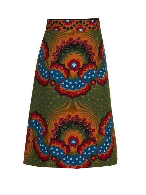Valentino Enchanted Wonderland A-line Midi Skirt
