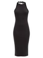 Skin - Ivone Halterneck Pima-cotton Blend Dress - Womens - Black