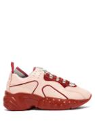 Matchesfashion.com Acne Studios - Manhattan Leather Low Top Trainers - Womens - Pink Multi