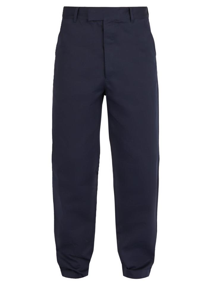 Prada Relaxed-fit Cotton Trousers