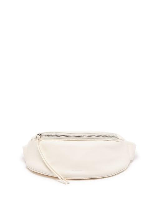 Jil Sander - Moon Small Leather Belt Bag - Womens - White