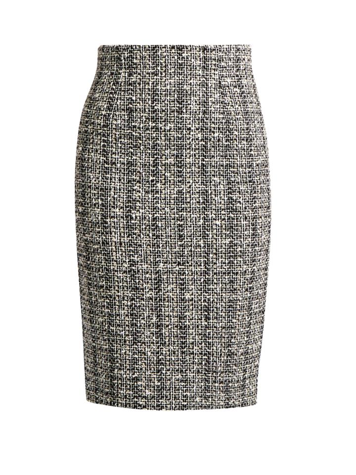 Alexander Mcqueen Cotton And Wool-blend Tweed Skirt