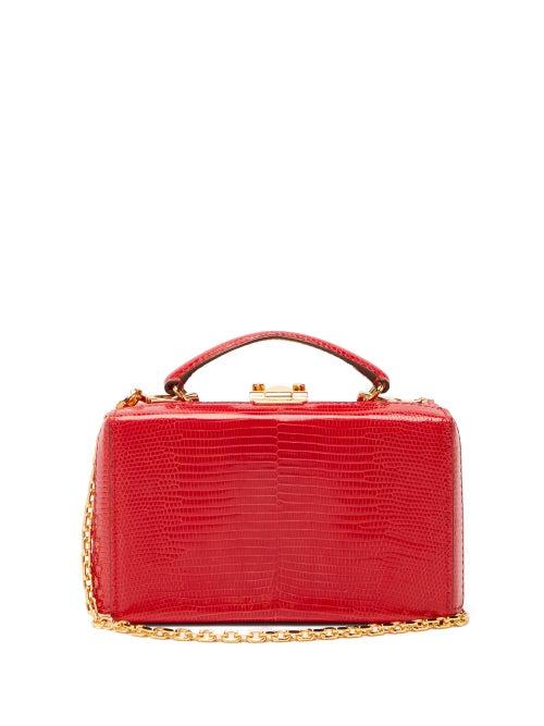 Matchesfashion.com Mark Cross - Grace Lizard Skin Belt Bag - Womens - Red