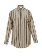 Matchesfashion.com On The Island By Marios Schwab - Ransvik Striped Twill Shirt - Womens - Green Stripe