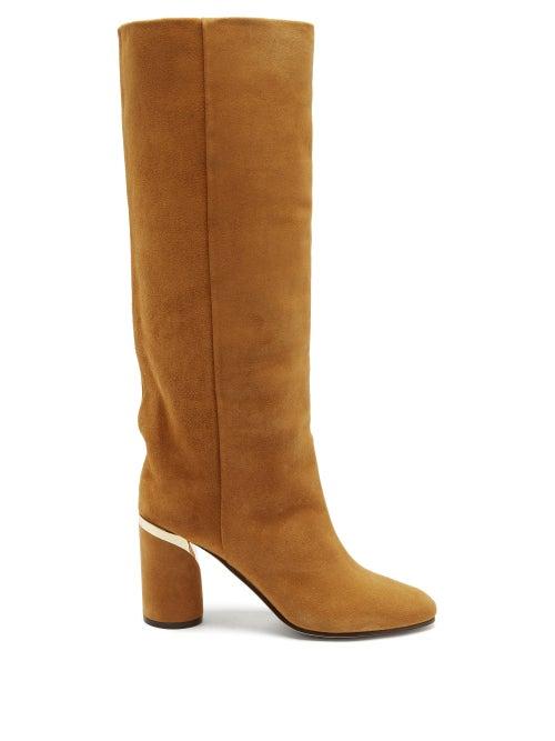 Jimmy Choo - Jayla 85 Suede Knee-high Boots - Womens - Camel