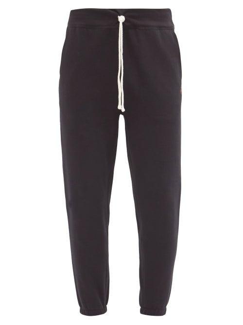 Matchesfashion.com Polo Ralph Lauren - Logo-embroidered Cotton-blend Jersey Track Pants - Mens - Black