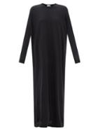 Raey - Responsible-cashmere Dropped-shoulder Knit Dress - Womens - Black