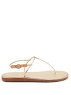 Matchesfashion.com Ancient Greek Sandals - Katerina T-bar Leather Sandals - Womens - Gold