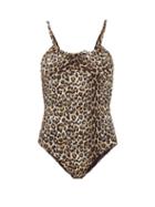 Matchesfashion.com Belize - Drindle Drawstring Leopard-print Swimsuit - Womens - Leopard