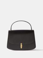 The Row - Sofia 10.00 Medium Leather Top Handle Bag - Womens - Black