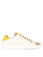 Matchesfashion.com Fendi - Ff-jacquard Canvas And Leather Trainers - Mens - Beige Multi