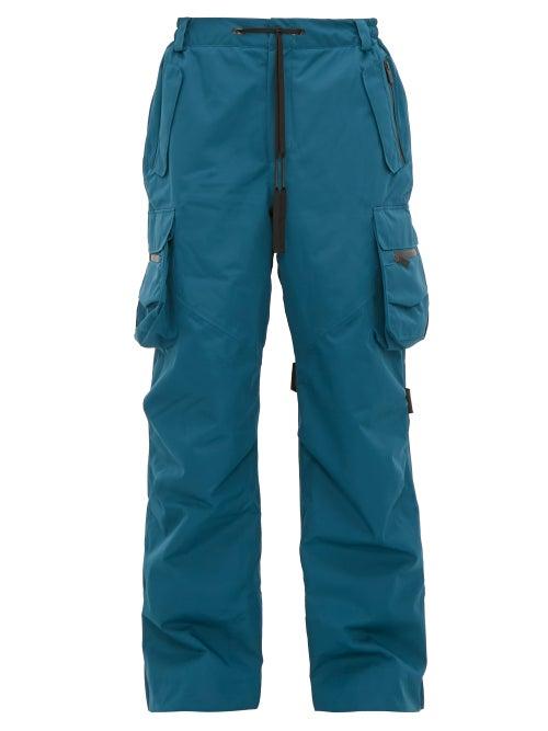 Matchesfashion.com Raf Simons X Templa - Logo Strap Technical Ski Trousers - Mens - Blue