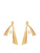 Matchesfashion.com The Attico - Amore Stella Crystal Embellished Earrings - Womens - Gold