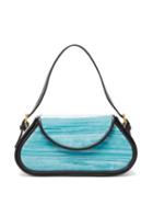 Matchesfashion.com By Far - Uma Mini Crushed Velvet Handbag - Womens - Blue