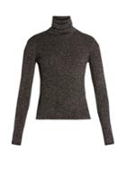 Saint Laurent Roll-neck Ribbed Sweater