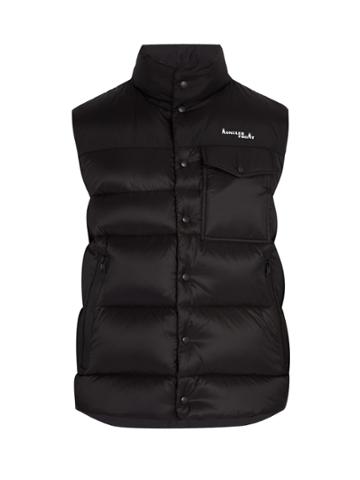 7 Moncler Fragment Logo-embroidered Down-filled Gilet