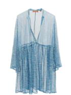 Matchesfashion.com Missoni Mare - V-neck Striped Lam-jacquard Coverup - Womens - Blue Multi